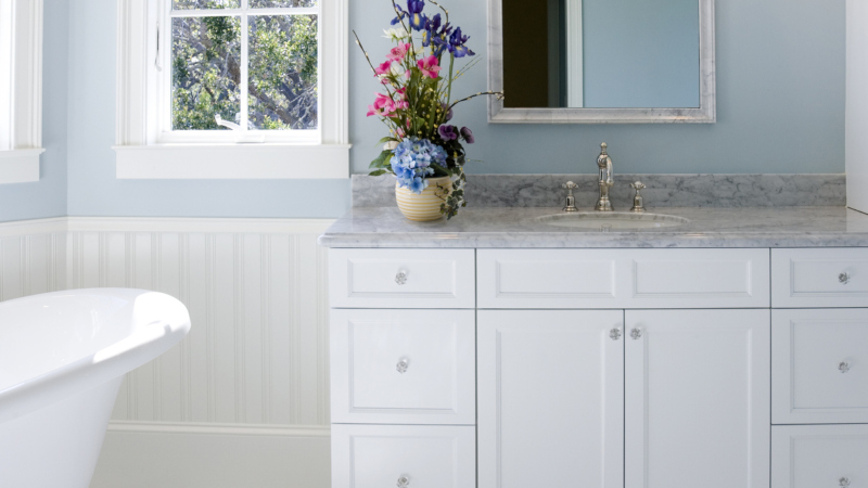 dress up your bathroom cabinetry to get the look you want