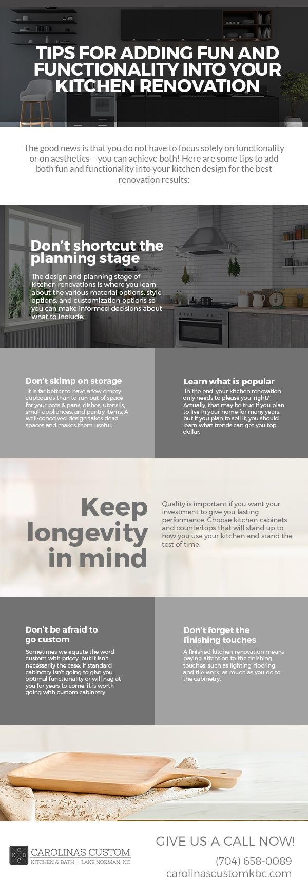 Tips for Adding Fun and Functionality into Your Kitchen Renovation [infographic]